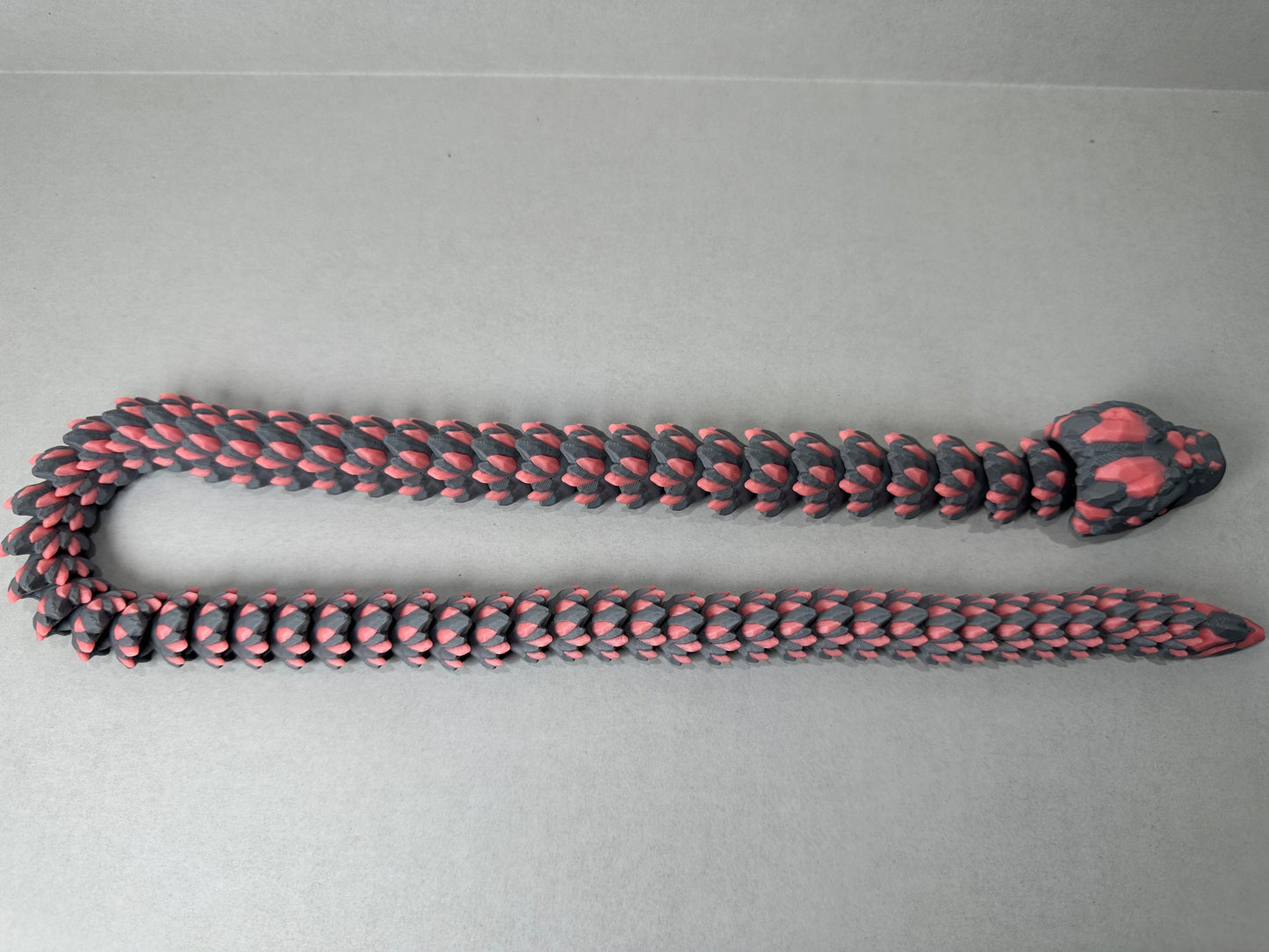 3D Printed Articulating Crystal Snake – Fantasy Decor or Unique Gift