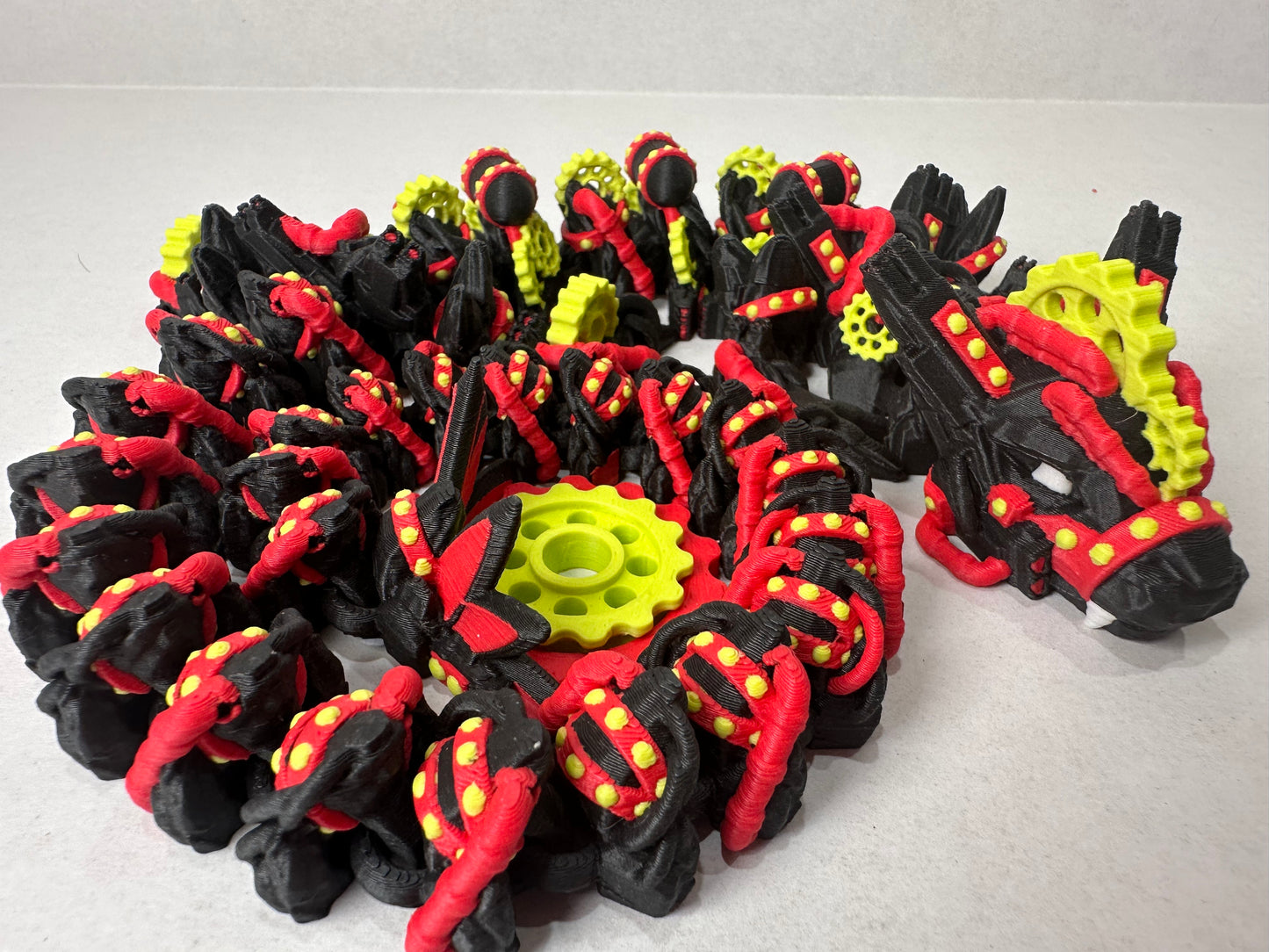 3D Printed Articulating Steampunk Dragon – Poseable Mechanical Fantasy Decor