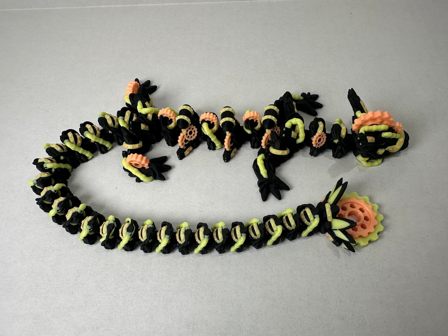 3D Printed Articulating Steampunk Dragon – Poseable Mechanical Fantasy Decor