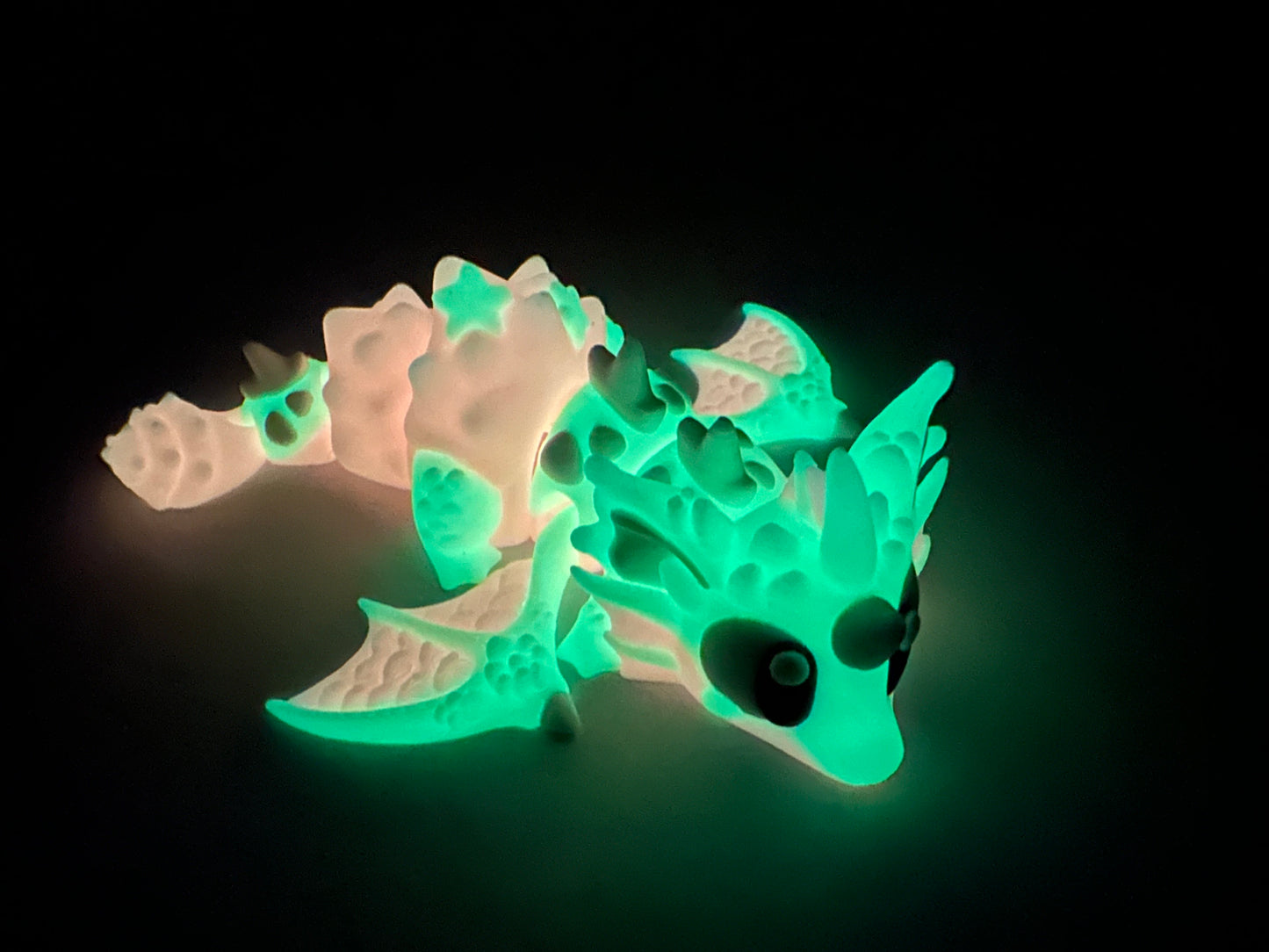 3D Printed Magnetic Baby Sea Shell Dragon – Poseable Articulated Ocean Fantasy Figurine for Collectors