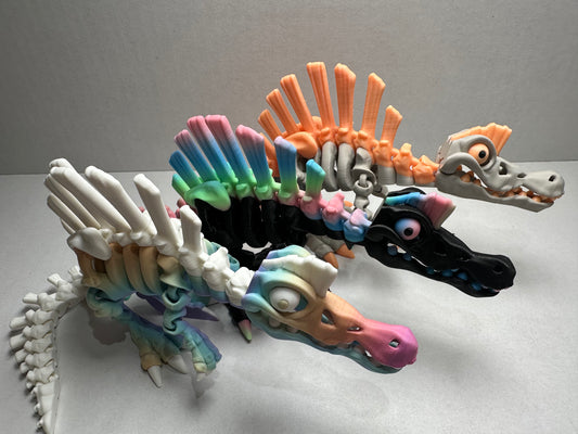 Articulating Skeleton Spinosaurus – 3D Printed Dinosaur Fossil Collectible