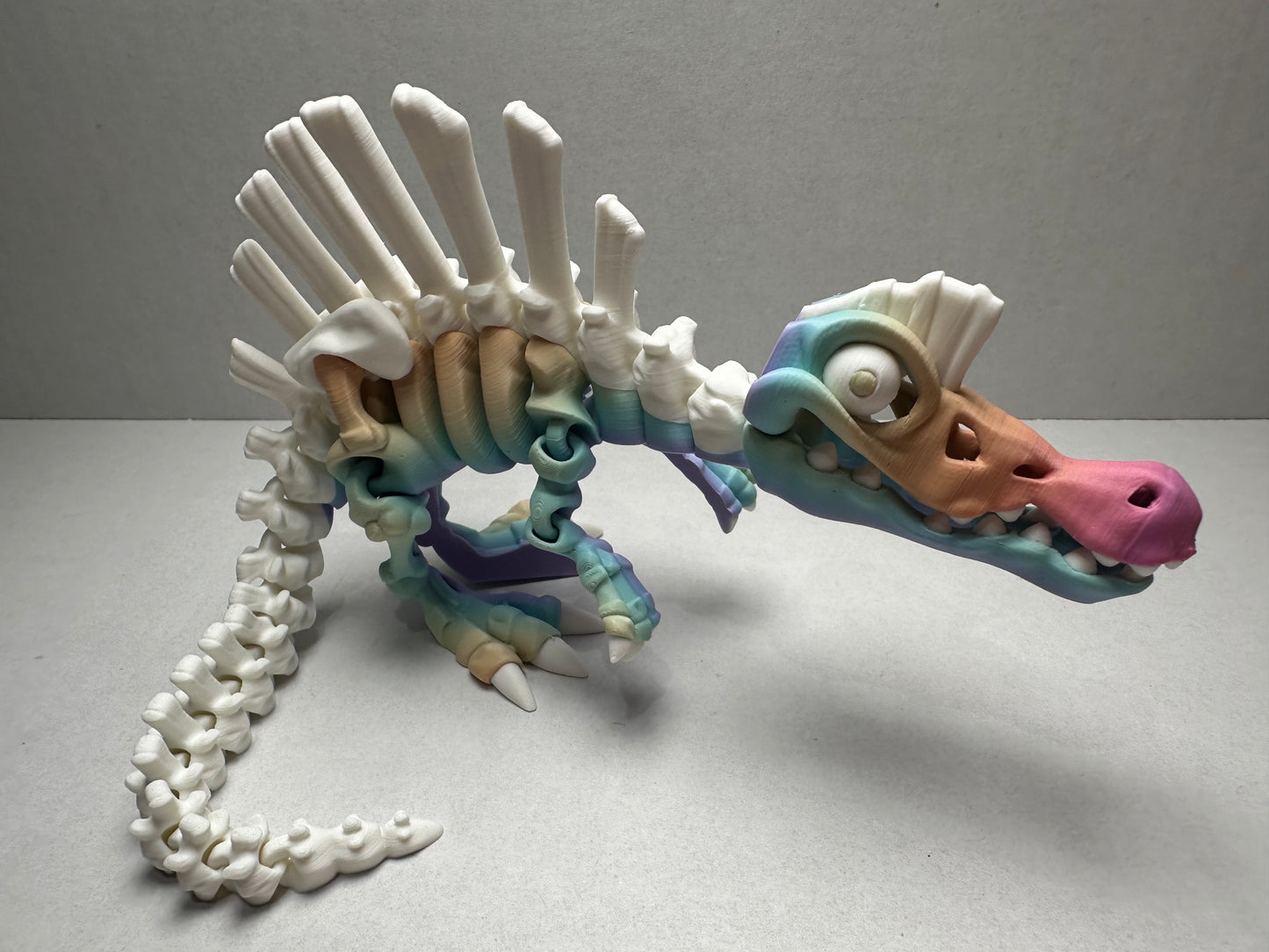 Articulating Skeleton Spinosaurus – 3D Printed Dinosaur Fossil Collectible