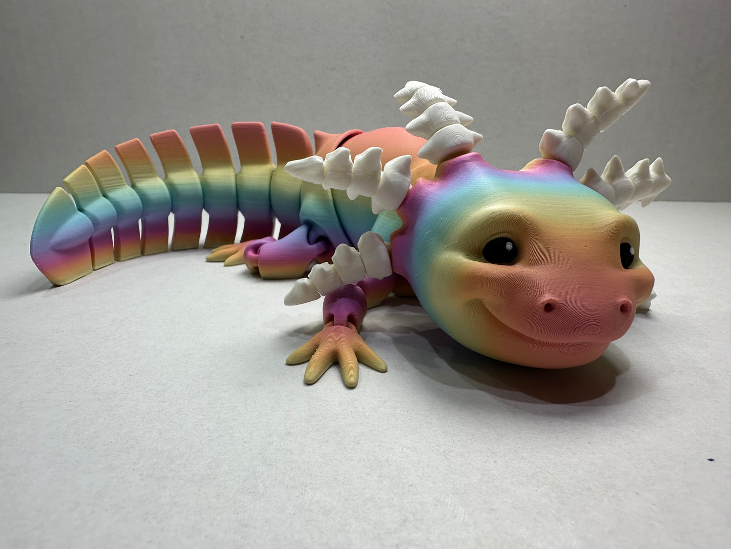 Articulating Axolotl – 3D Printed Poseable Amphibian Shelf or Desk Decor