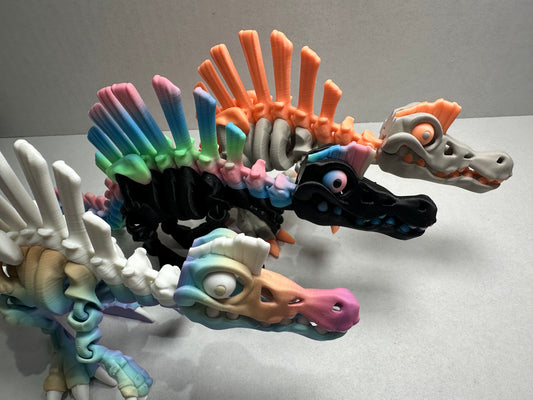 Articulating Skeleton Spinosaurus – 3D Printed Dinosaur Fossil Collectible