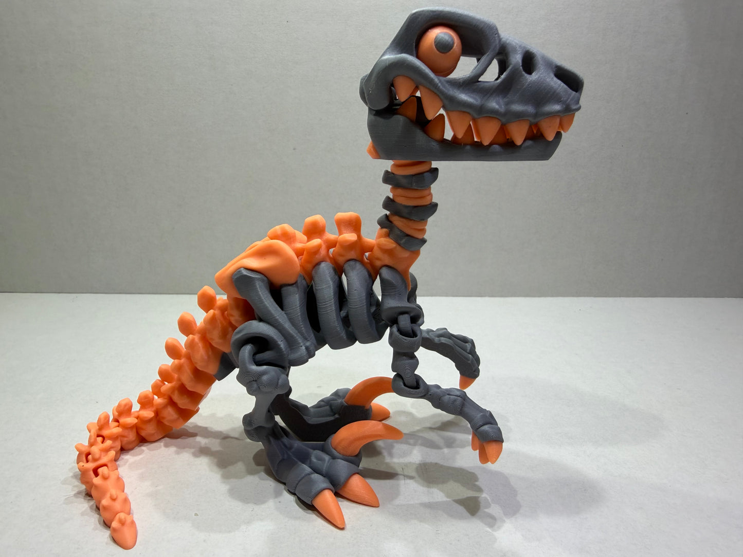 3D Printed Articulating Skeleton Raptors – Fantasy Fossil Fun