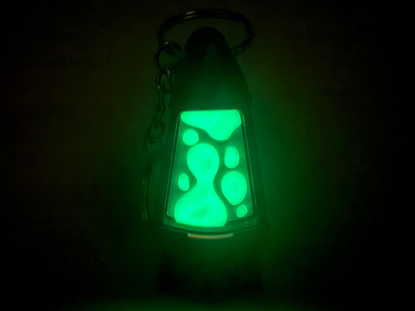 3D Printed Lava Lamp Clicker Keychain | Retro Fidget Accessory (Glow Option)