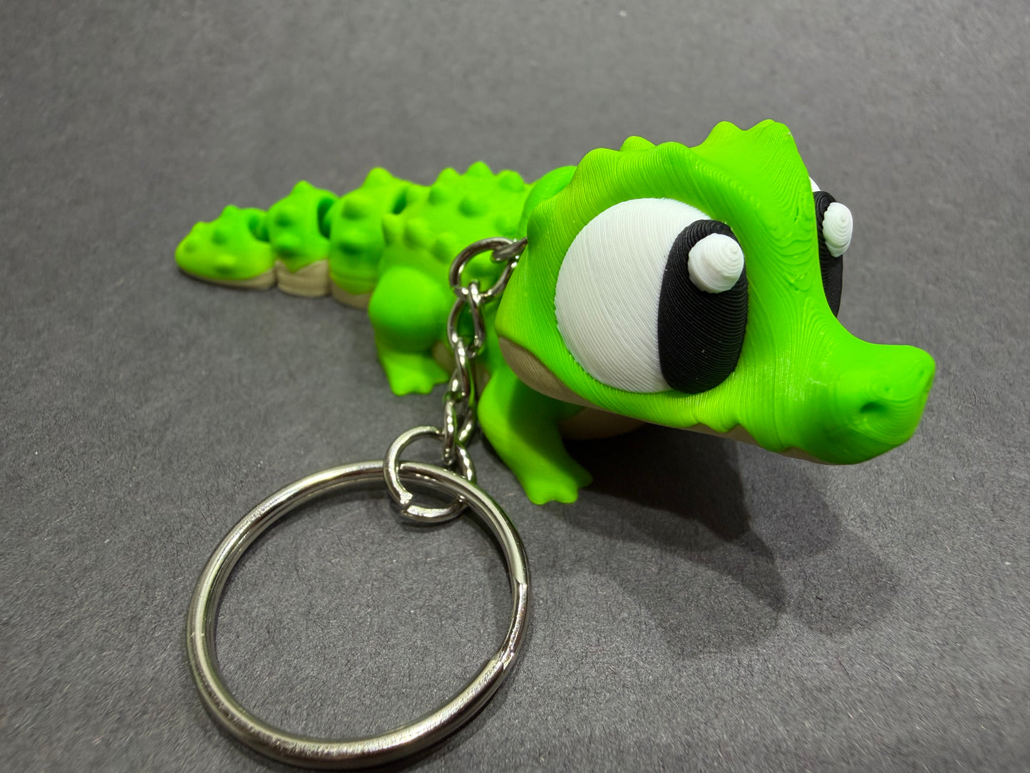 Mini Articulating Crocodile Magnet or Keychain
