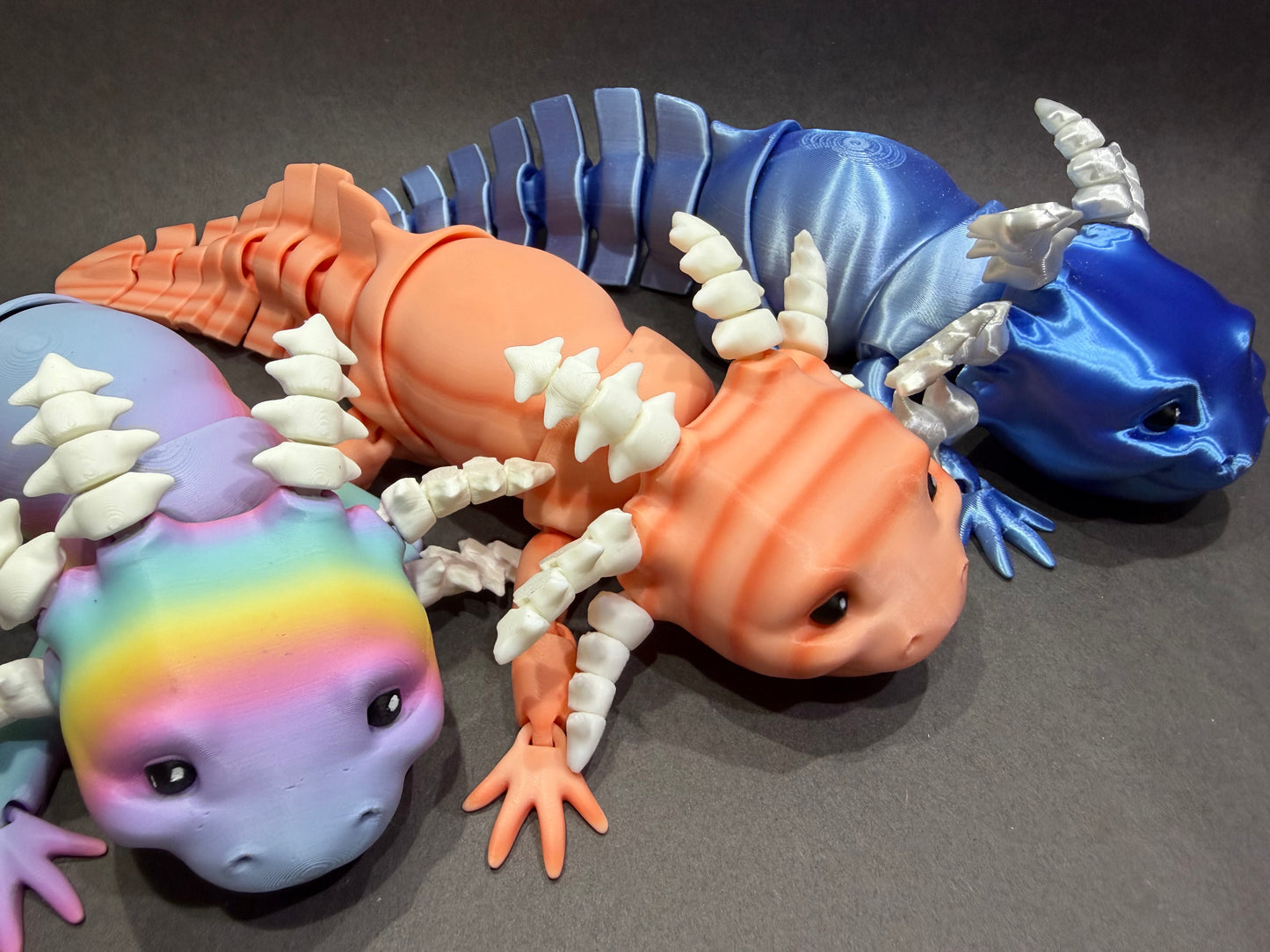 Articulating Axolotl – 3D Printed Poseable Amphibian Shelf or Desk Decor