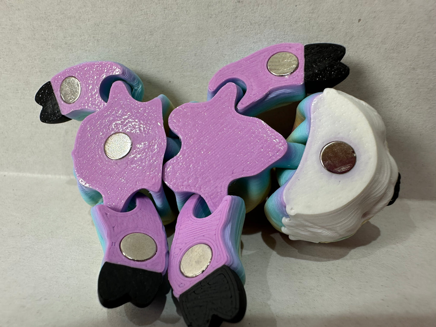 3D Articulating Sloth Decorative Figurine Fidget with Magnets