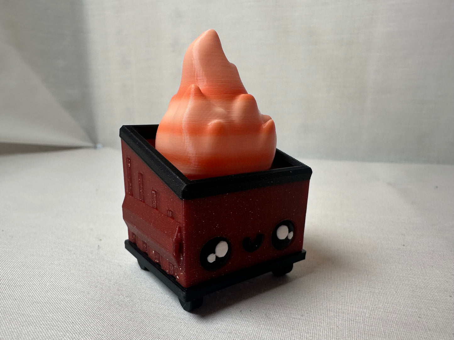3D Printed Dumpster Fire Clicker Fidget