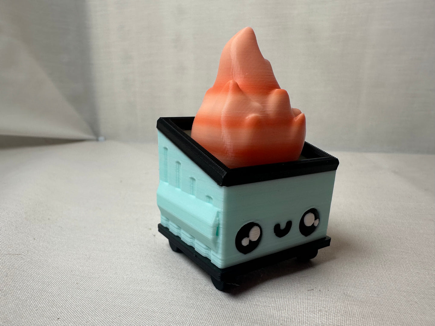 3D Printed Dumpster Fire Clicker Fidget