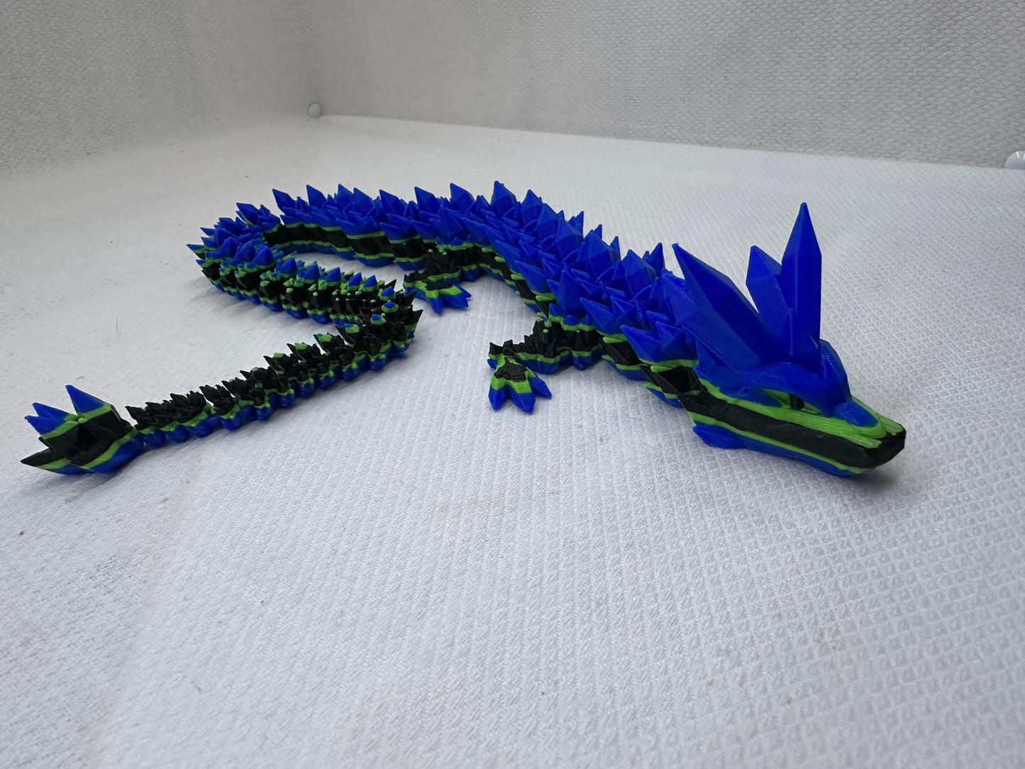 3D Printed Articulating Crystal Dragons Fidget