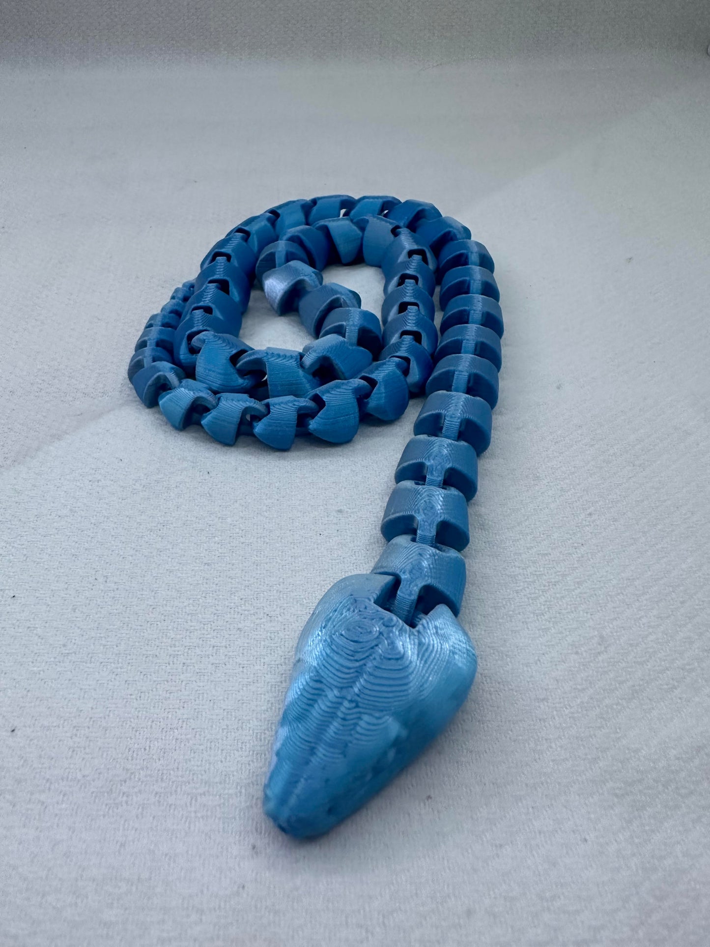 3D Printed Articulated Snake, Fidget Toy