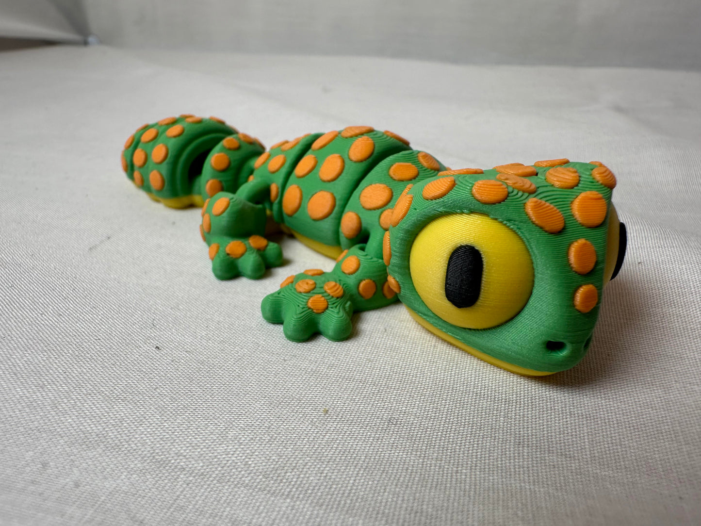 3D Articulating Leopard Gecko Decorative Figurine Fidget with Magnets