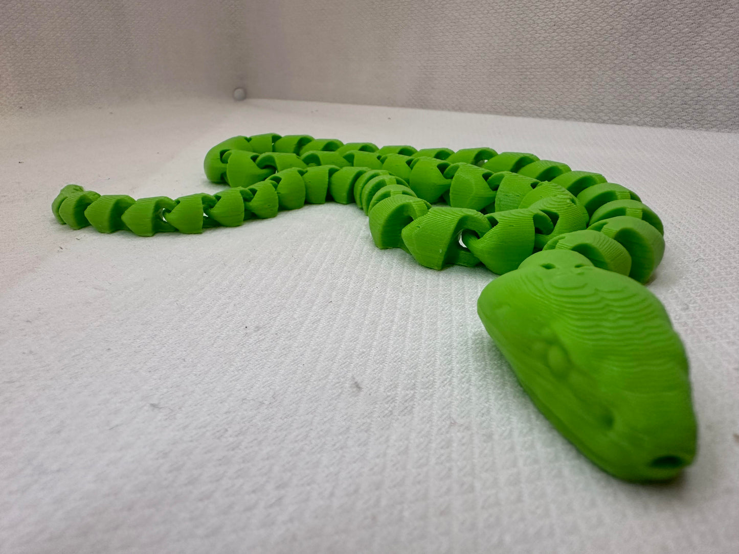 3D Printed Articulated Snake, Fidget Toy