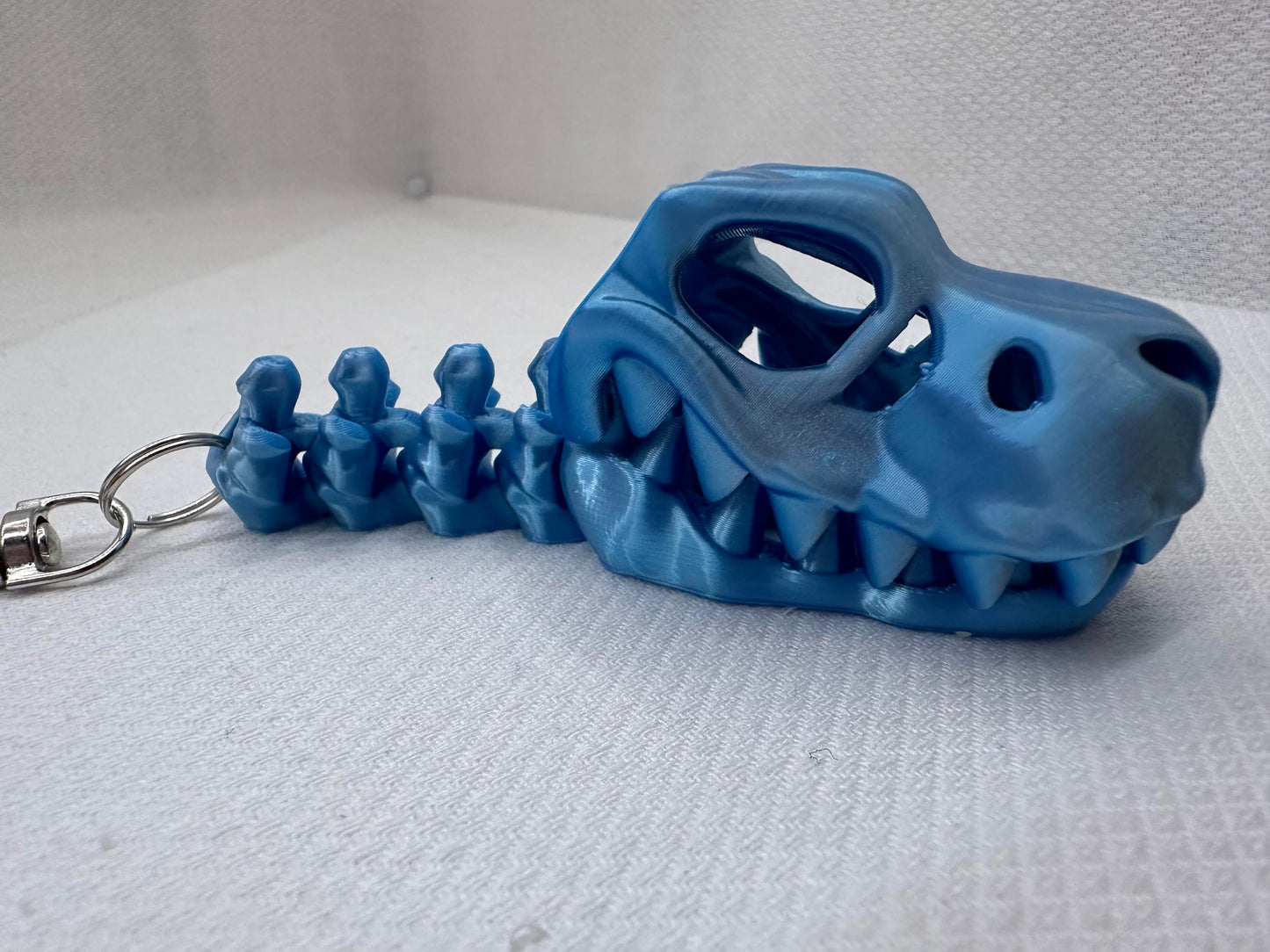 3D Printed Articulating Dino Head Keychains