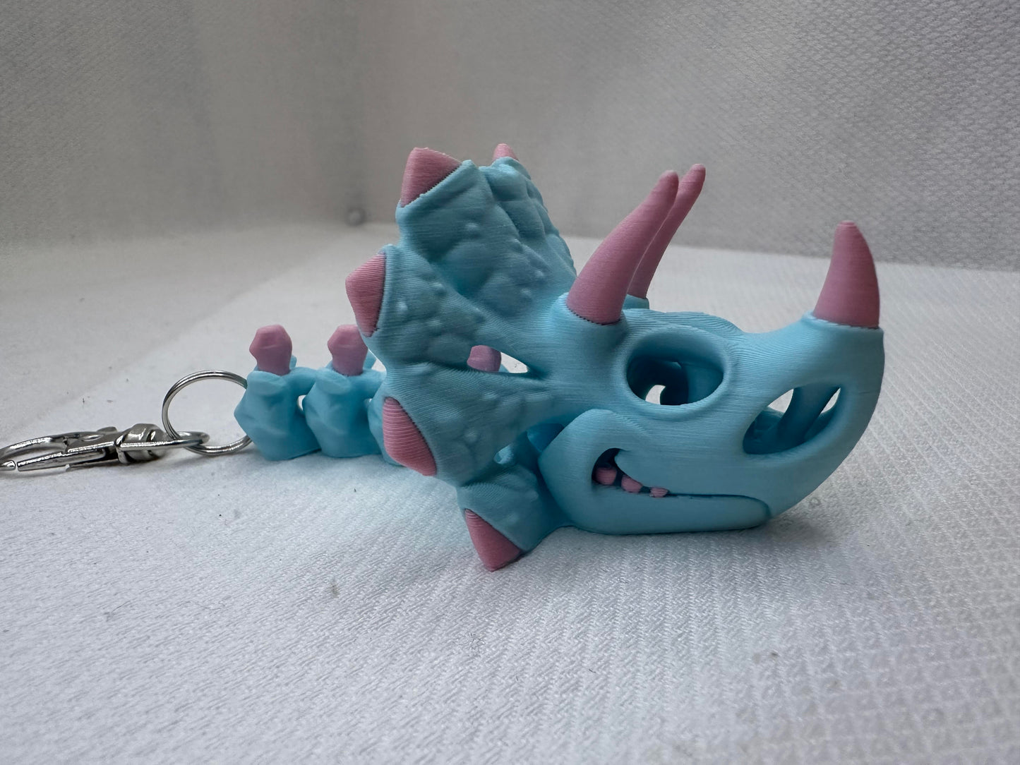 3D Printed Articulating Dino Head Keychains