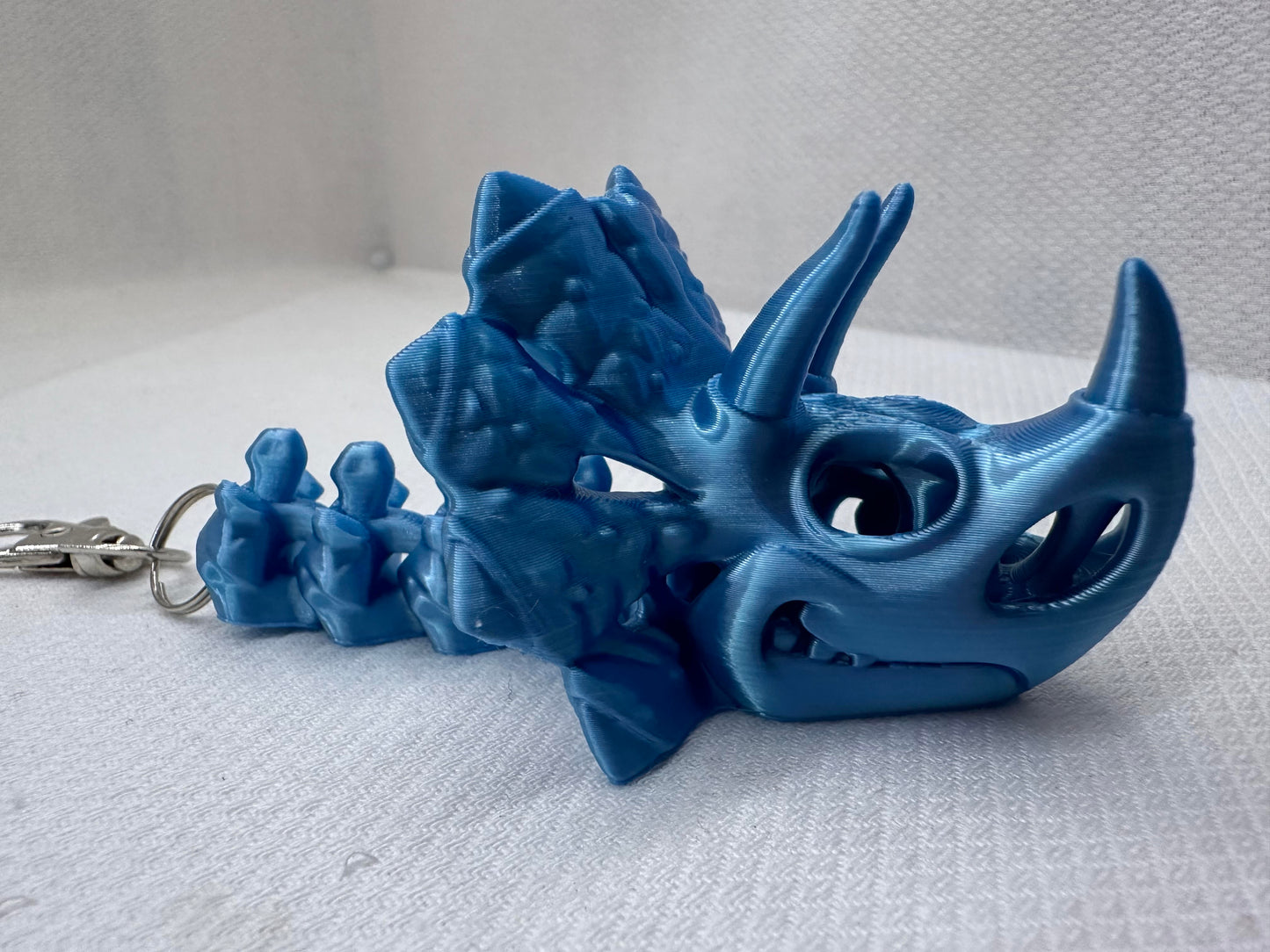 3D Printed Articulating Dino Head Keychains